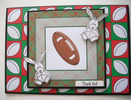 Rugby Balls (red & Green) by Lesley Earing