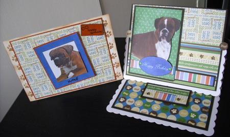Boxer Dog 2 Card Sheet 2 by Lesley Earing