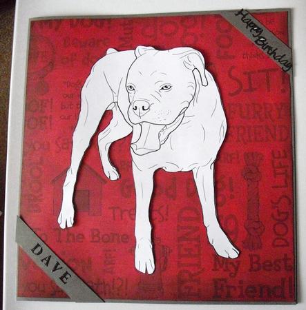 Boxer Dog Standing by Lesley Earing