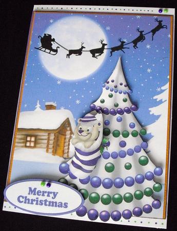 It's Kinda Cold Hangin Around! with Purple Tree by Lesley Earing