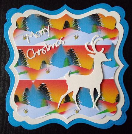 A Sunset Christmas Backing Sheet by Lesley Earing
