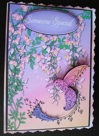 Doodled Hummingbird by Lesley Earing