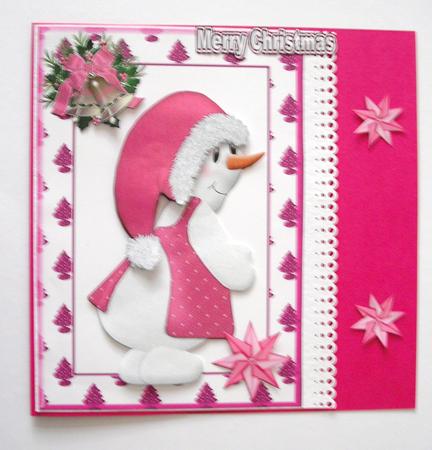 Pretty in Pink Little Snowgirl by Lesley Earing