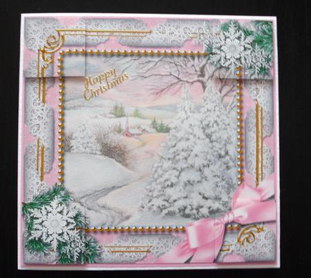 Christmas Stream Snow 8inch Picture Sheet by Lesley Earing