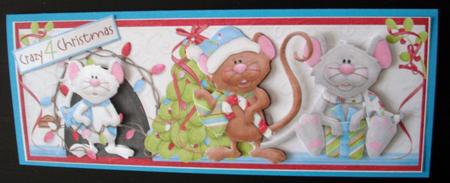 Trio of Crazy Mice by Lesley Earing