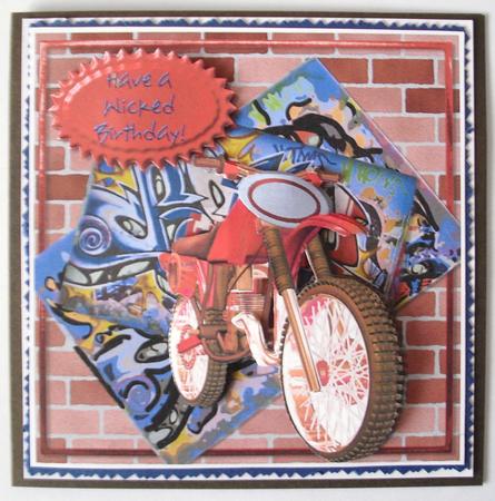Teenage Graffiti Quick Card by Lesley Earing
