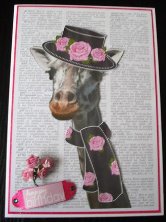 Giraffe Dictionary Print by Lesley Earing