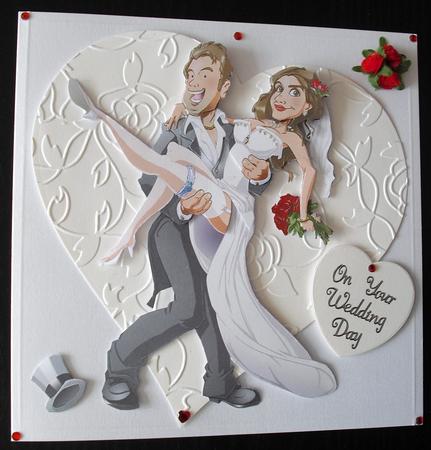 Just Married Decoupage Sheet by Lesley Earing