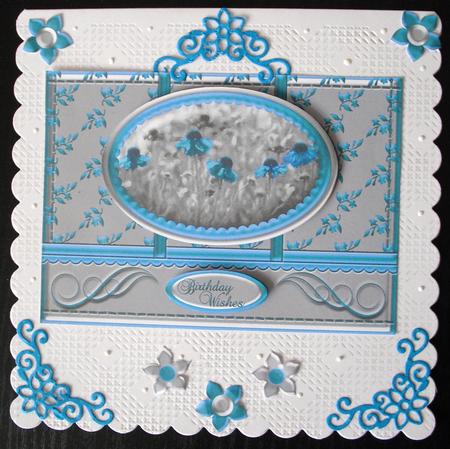 A Touch of Floral Colour - Turquoise by Lesley Earing