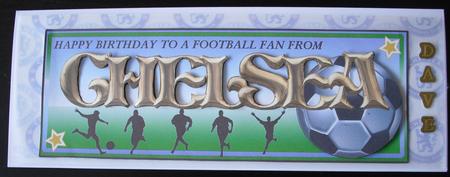 Football Fan from - Chelsea by Lesley Earing