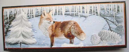 Pretty Red Fox in the Snow Dl by Lesley Earing