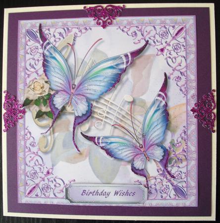 Lovely Lilac Butterflys and Muisic  by Lesley Earing