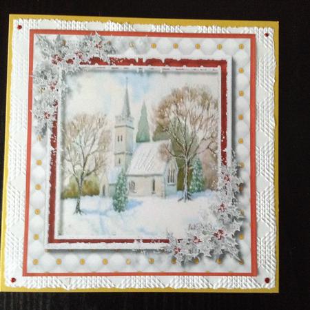 Lovely Christmas Cchurch in the Snow  by Lesley Earing