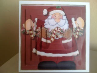 Santa Happiness Pyramid Topper by Lesley Fox