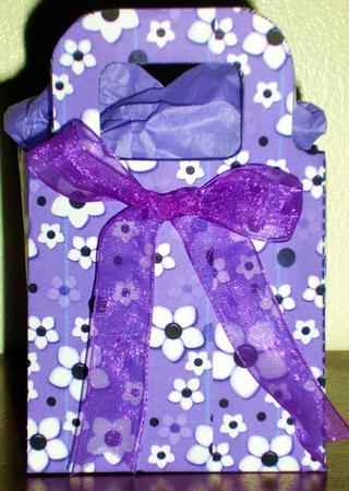 Daisy Daisy in Purple Gift Bag by Lesley Williams