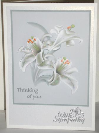 Sympathy Lillies by Lesley Williams