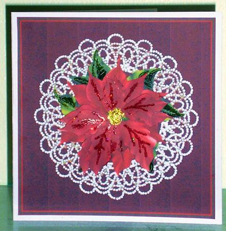 Pearls & Poinsettia by Lesley Williams