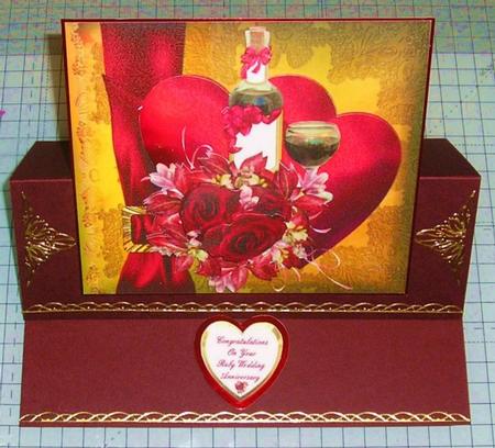 Wine and Roses for My Valentine Step by Step by Lesley Williams