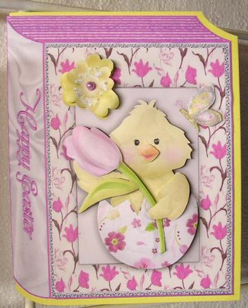 Little Easter Chick in Egg Folded Book by Lesley Williams