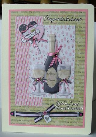 Wedding Topper with Decoupage by Lesley Williams
