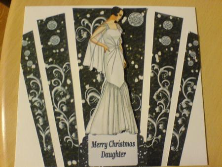 Art Deco Christmas Panels with Lady in Gown by Lianne Elvidge