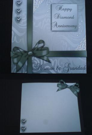 Elegant Flourish Matching 8 x 8 Insert Panel and Greetings by Lianne Elvidge