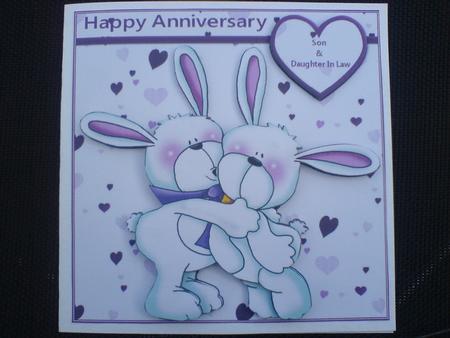 Give Us a Hug Bunny Couple by Lianne Elvidge