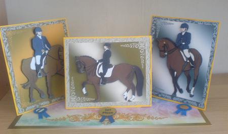 Dressage - Triple Twisted Easel Card Kit by Lianne Elvidge
