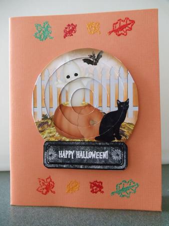 Halloween Ghost Globe by Lillian Theune