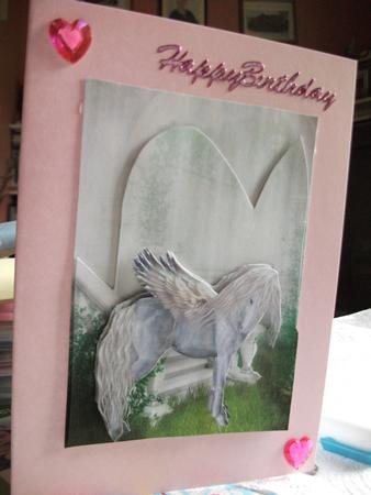 A4 Pegasus Card by Linda Battrick