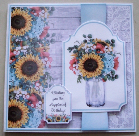 Mason Jar of Flowers 1 by Linda Fraser