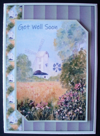 Windmill Fold Back Card by Linda Fraser