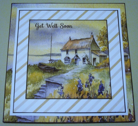 The Seaside Cottage Shaped Pyramid Topper by Linda Fraser