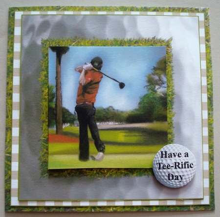 FATHERS DAY GOLF DAD GRANDAD by Linda Fraser