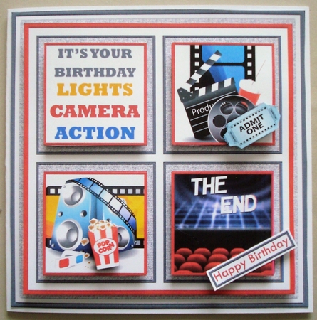 MOVIE NIGHT 7.5 Quick Layer Card & Ages Mini Kit by Linda Fraser