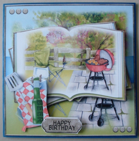 Backyard BBQ Open Book by Linda Fraser
