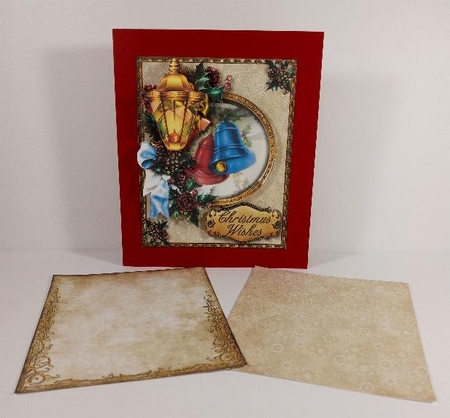 Gold Lantern - Christmas Bells by Linda Garnett
