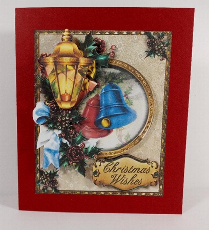 Gold Lantern - Christmas Bells by Linda Garnett