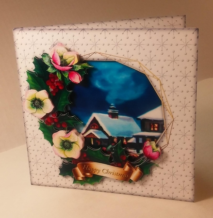 Christmas View - Snow Town by Linda Garnett