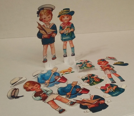 MARY AND TIMMY PAPERDOLL by Linda Garnett