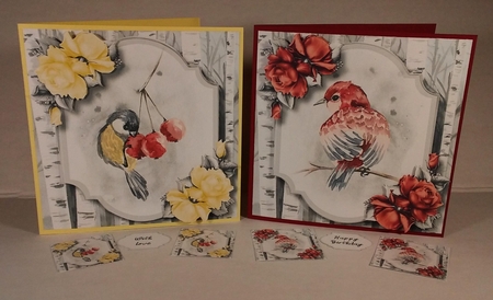 Watercolour Winter Bird Birthday Bumper Kit by Linda Garnett
