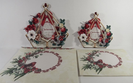 Memorable Christmas 3d Terrarium Cards & Envelopes Kit by Linda Garnett