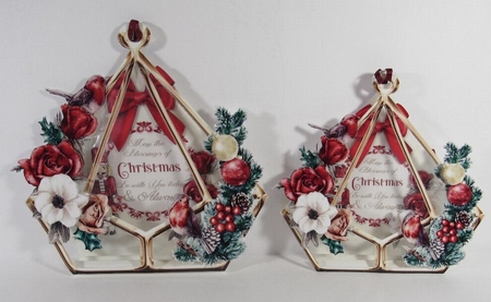 Memorable Christmas 3d Terrarium Cards & Envelopes Kit by Linda Garnett