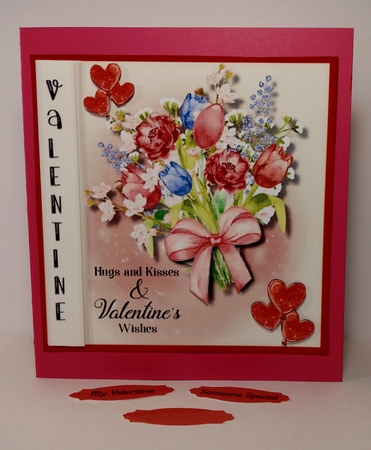 Hugs and Kisses , Valentine  by Linda Garnett