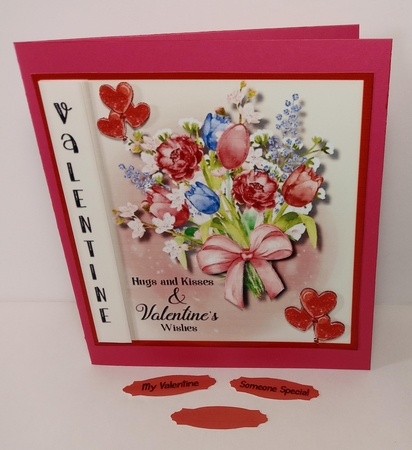 Hugs and Kisses , Valentine  by Linda Garnett