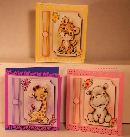 3 Lovely African Animal Cards 1 by Linda Garnett