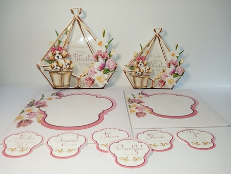 Pawsitive Thoughts 3d Terrarium Cards & Envelopes Kit by Linda Garnett