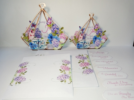 Jump for Joy 3d Terrarium Cards & Envelopes Kit by Linda Garnett
