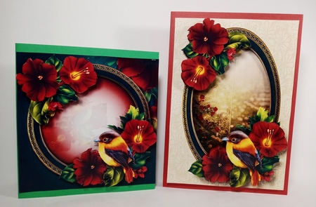 Rich Red Flowers Bumper Kit by Linda Garnett
