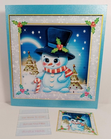 Gorgeous Snowman in A Tophat  by Linda Garnett
